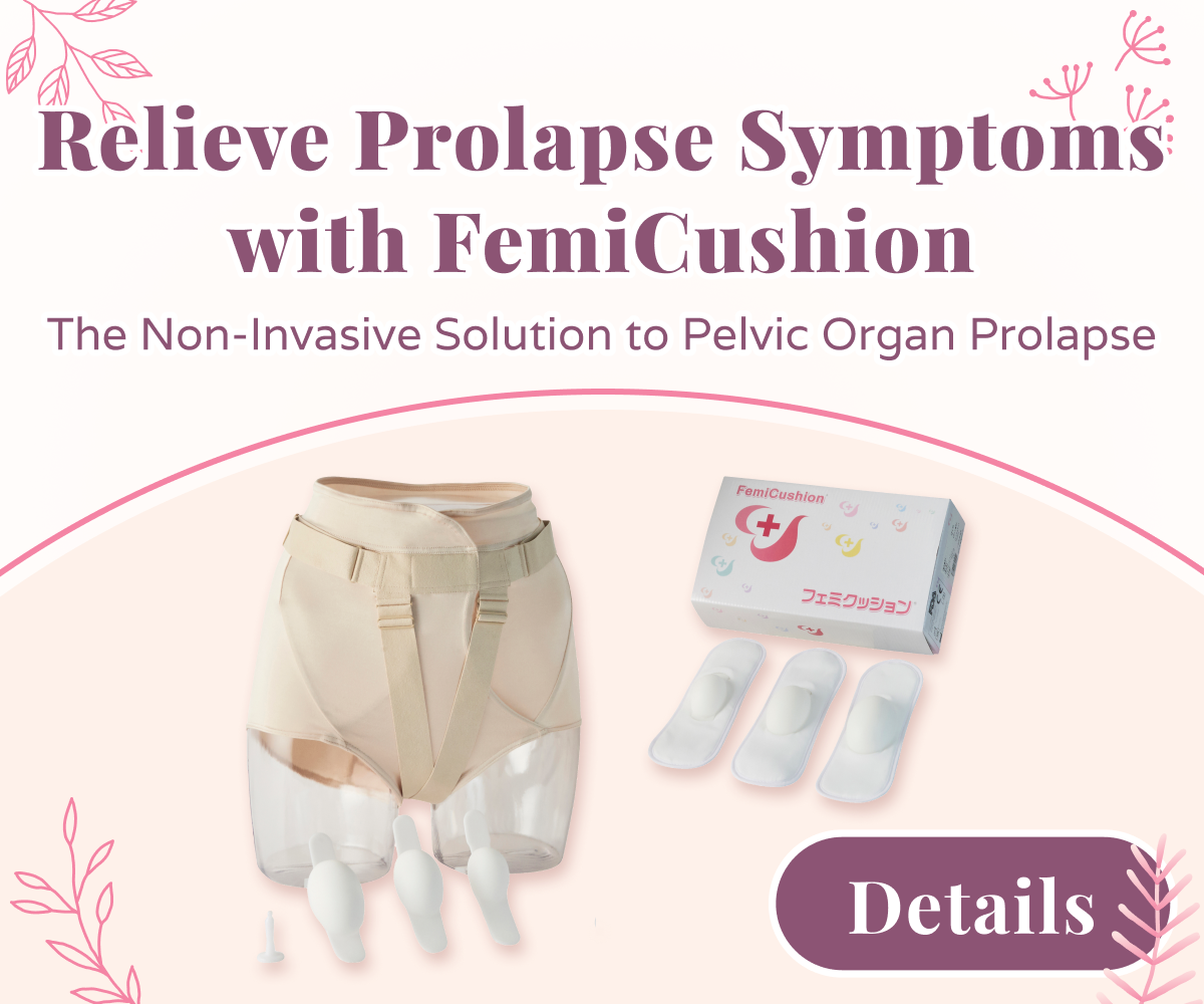 FemiCushion Standard Deluxe Kit - Prolapse Relief Without A Pessary